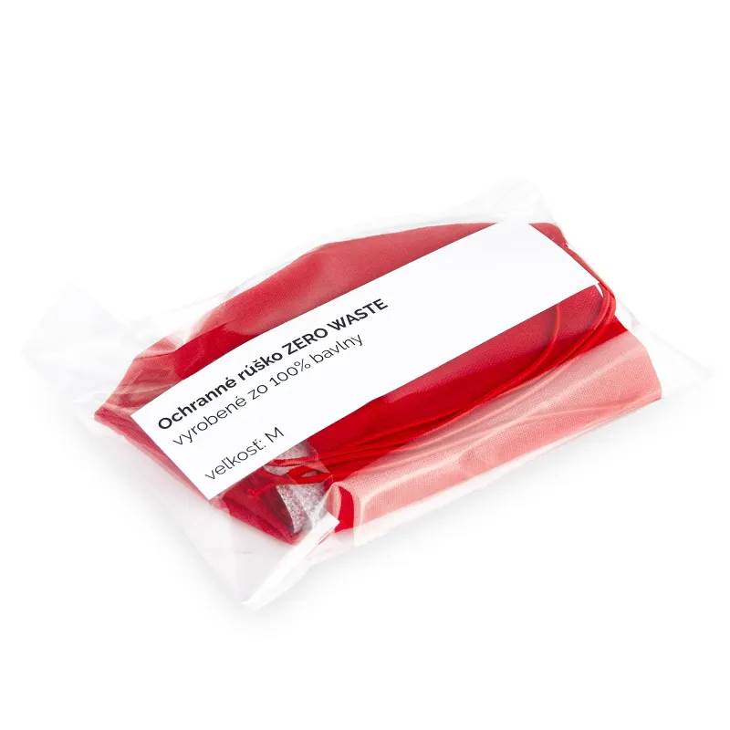 Ochranná rouška ZERO WASTE - červená Ochranná rouška ZERO WASTE - červená