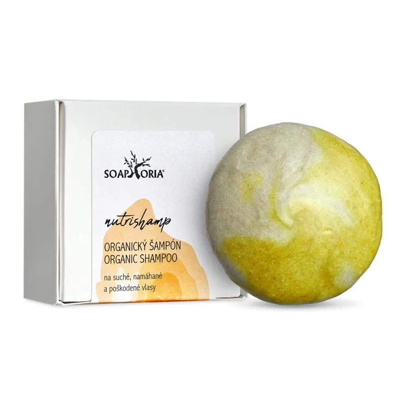 NutriShamp - tuhý šampon na suché, namáhané a poškozené vlasy NutriShamp - tuhý šampon na suché, namáhané a poškozené vlasy