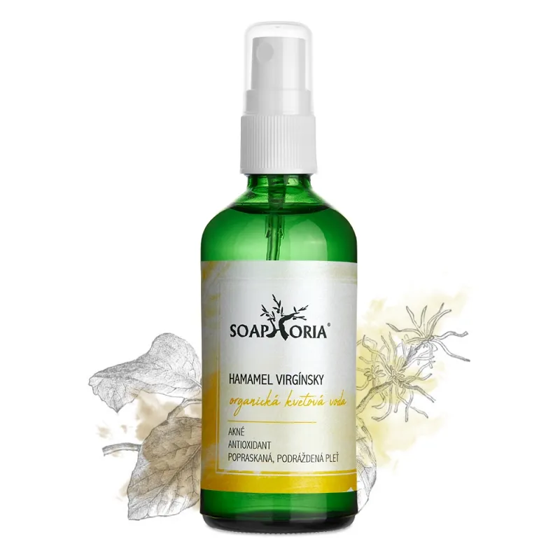 Hamamel virginský - organická květová voda 100ml - opuchy a tmavé kruhy Hamamel virginský - organická květová voda 100ml - opuchy a tmavé kruhy