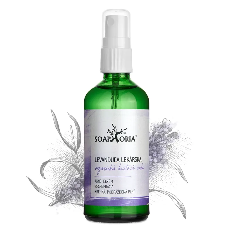 Levandule lékařská - organická květová voda 100ml - citlivá pleť Levandule lékařská - organická květová voda 100ml - citlivá pleť