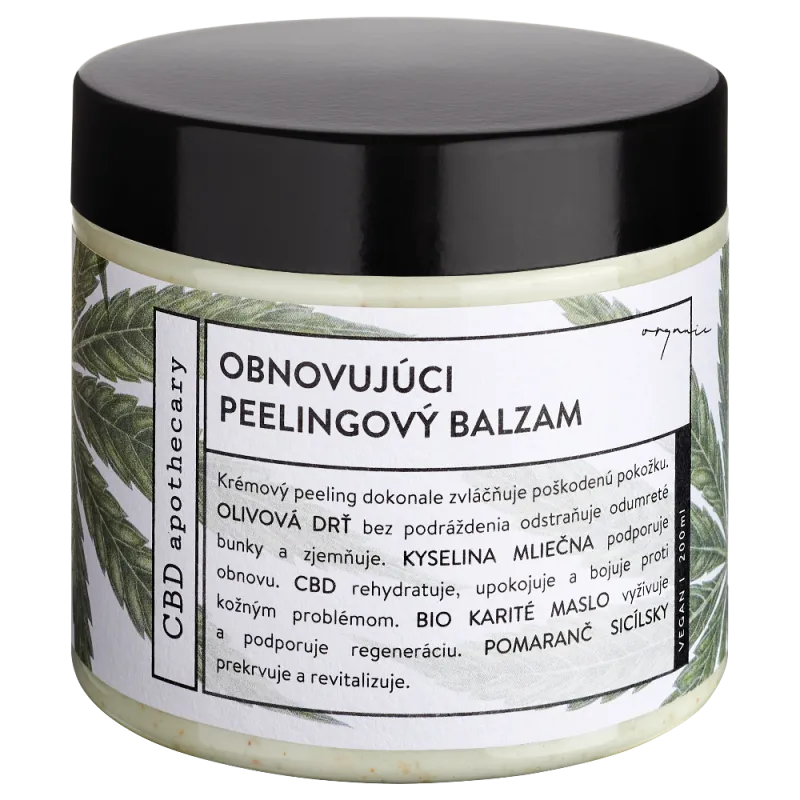 Obnovující pleťový a tělový peelingový balzám 150mg CBD Obnovující pleťový a tělový peelingový balzám 150mg CBD