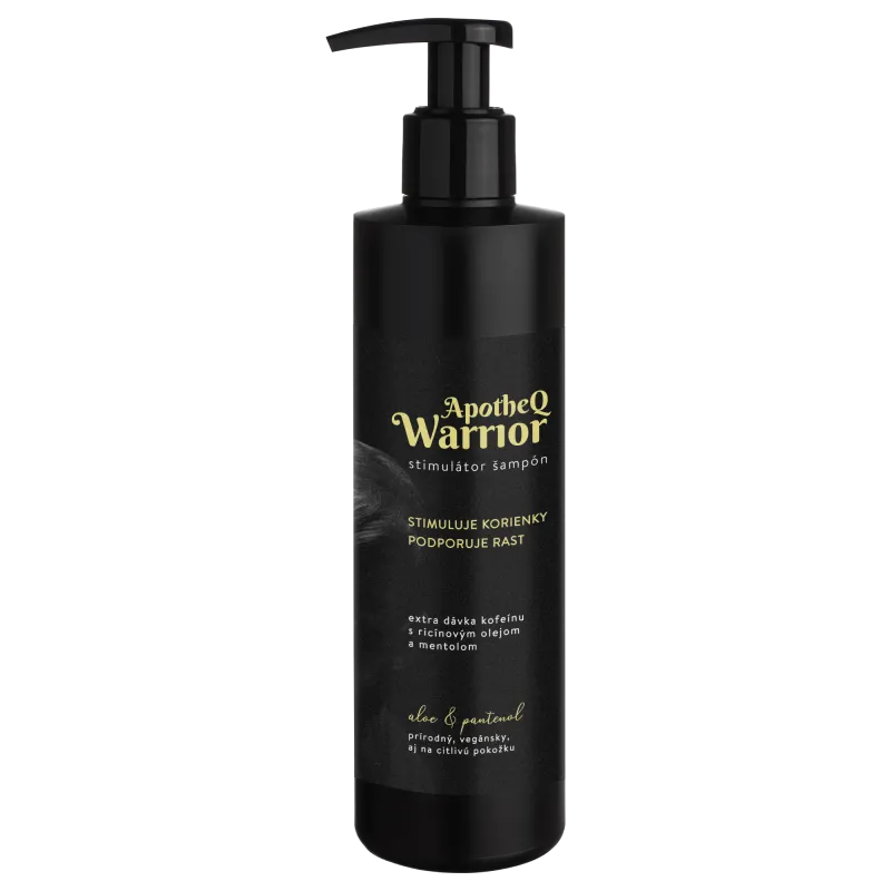 Warrior by Apotheq - stimulátor šampon proti vypadávání vlasů 250ml Warrior by Apotheq - stimulátor šampon proti vypadávání vlasů 250ml