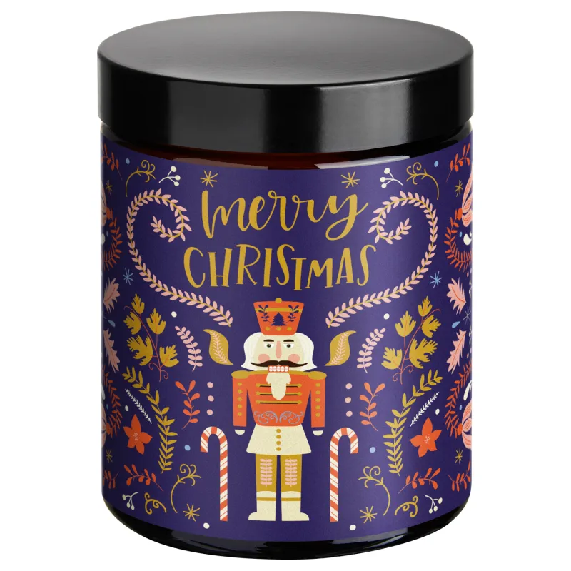 Merry Christmas - limitovaná zdravá eko sójová svíčka ve skle