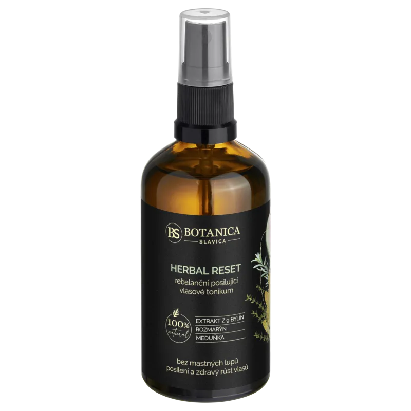 Herbal Reset (9 divů bylin) – Rebalanční a posilující vlasové tonikum