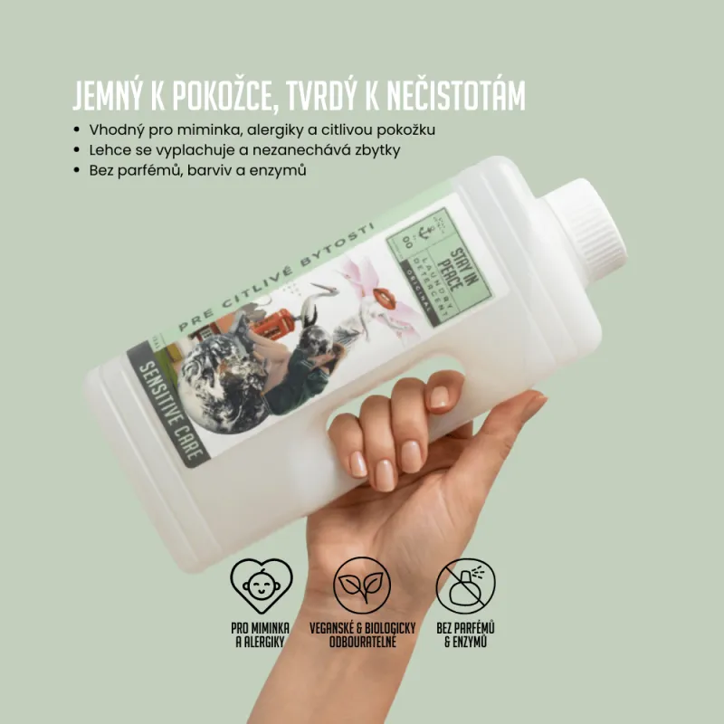 STAY IN PEACE – Prací gel, ekologický, pro citlivé bytosti