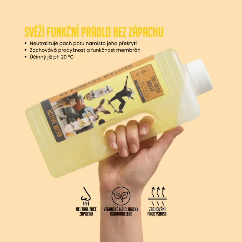 THE FRESH MAKER – Prací gel, ekologický, na funkční prádlo