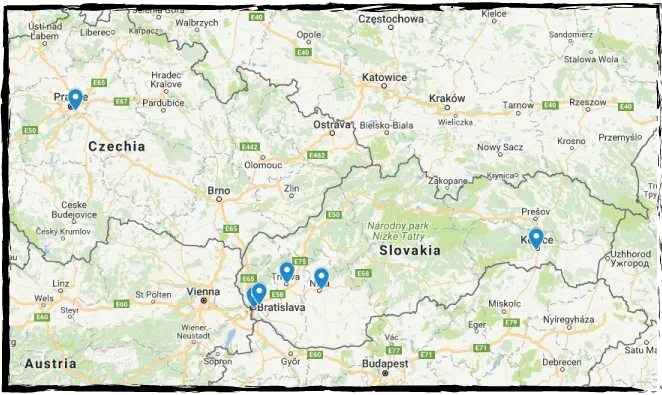mapa kamenných prevadzok soaphoria